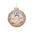 Kaemingk Glass Bauble – Clown and Star Design, 10cm Christmas Ornament, Tree Decoration, Holiday Festive Décor