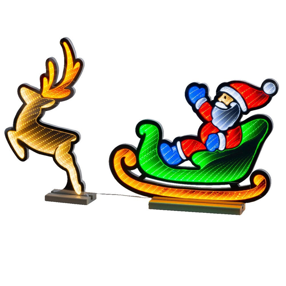 Homesmiths LED infinity lights gb pet sleigh steady indoor 44.6CM