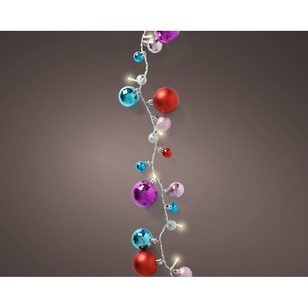 Kaemingk LED Deco String Lights – Steady Indoor Christmas Decoration, 190cm Holiday Ornament, Festive Xmas Home Décor, Decorative Lighting