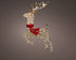Homesmiths Micro LED reindeer gb pet flashing effect outdoor Gold 100Cm