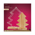 Kaemingk Micro LED Wood Frame – Steady Indoor Christmas Decoration, Natural Warm White Lights, Holiday Ornament, Festive Xmas Home Décor