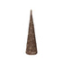 Kaemingk Micro LED Cone – Jute Material, Steady Indoor Christmas Decoration, 80cm Holiday Ornament, Festive Xmas Tree Décor