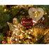 Kaemingk Angel – Plastic Matte with Gold Glitter,  Christmas Decoration, Holiday Ornament, Festive Xmas Tree Décor,1 Piece Assorted Designs