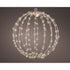Kaemingk Micro LED Frame Light – Metal Ball, Steady Outdoor Christmas Decoration, Holiday Ornament, Festive Xmas Garden & Home Display