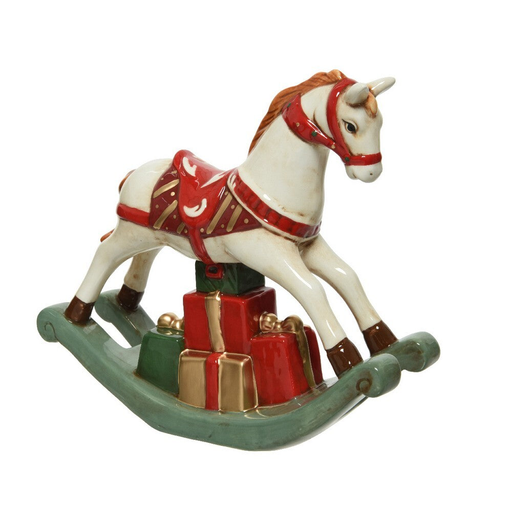 Homesmiths Rocking horse dolomite glazed