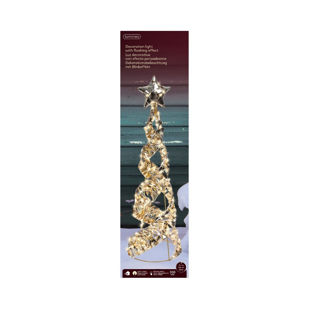 Kaemingk Micro LED Cone – PET Figure with Flashing Effect, Outdoor Christmas Decoration, Holiday Ornament, Festive Xmas Display