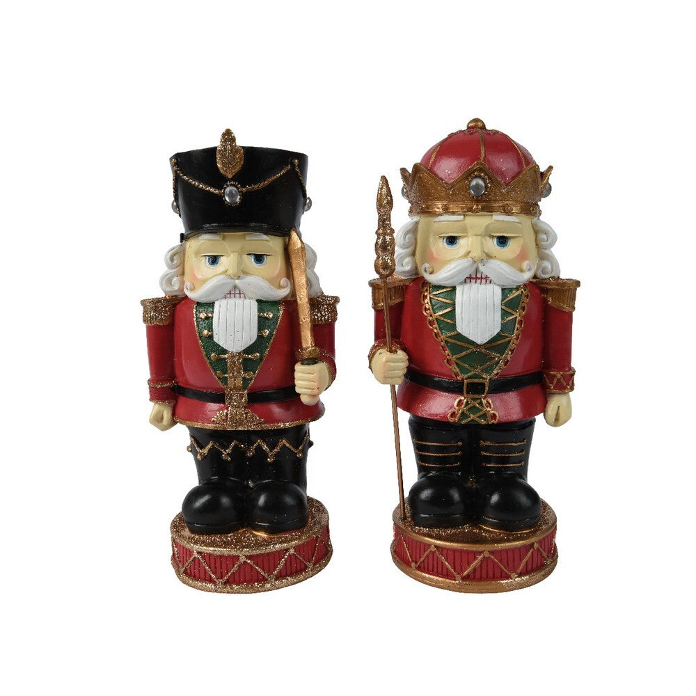 Homesmiths Nutcracker polyresin Red Asstd 26.6Cm