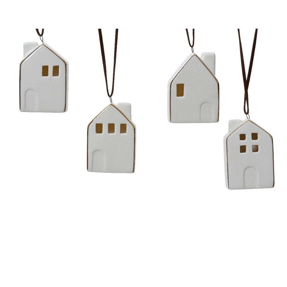Kaemingk House – Porcelain, White, Christmas Decoration, Holiday Ornament, Festive Xmas Figurine, Indoor Home Décor, 1 Piece Assorted Designs