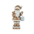 Kaemingk Santa – Magnesium Figure, Brown, 47cm Christmas Decoration, Holiday , Festive Xmas Figurine, Indoor/Outdoor Home Décor