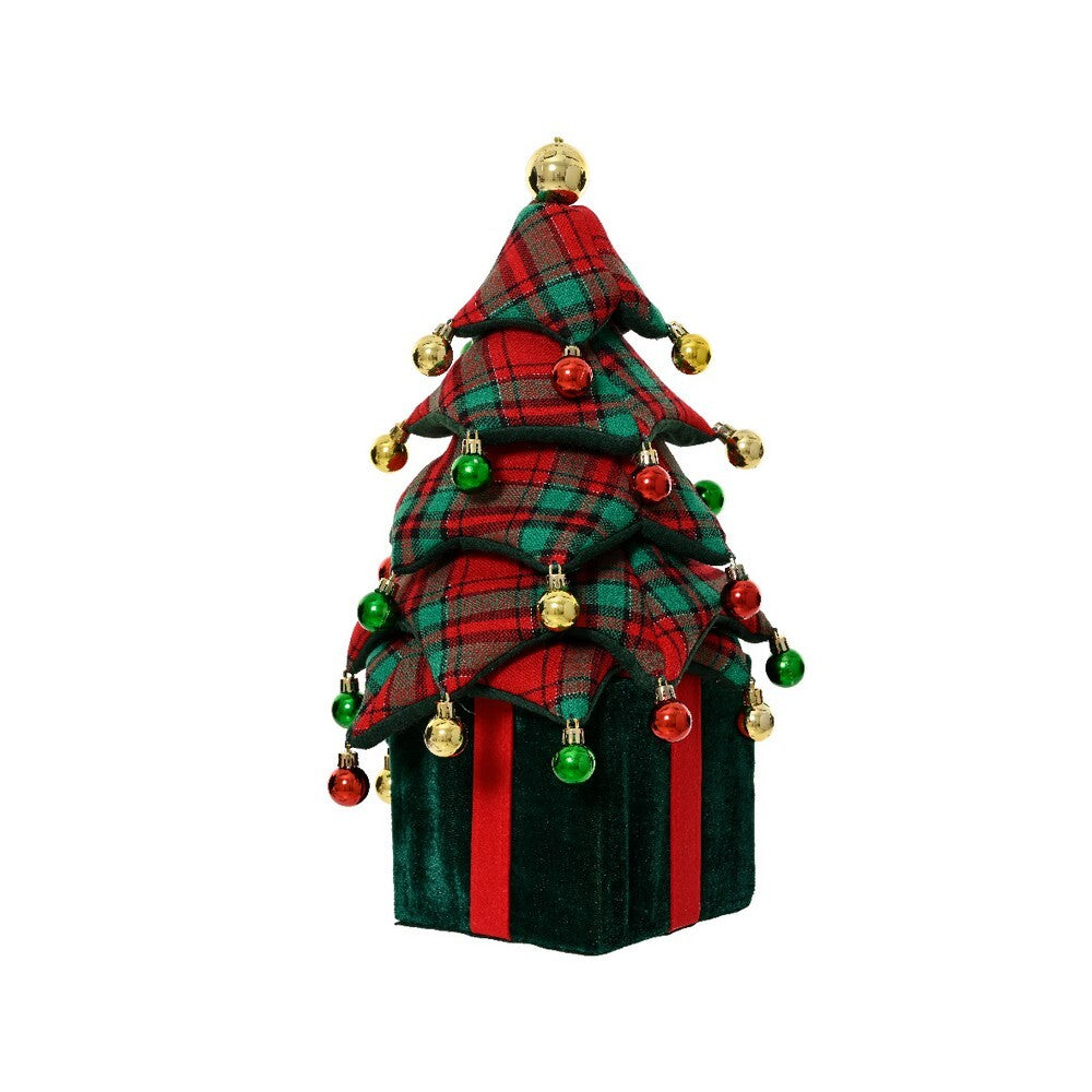 Kaemingk Tree – Polyester Christmas Tree, 70cm Holiday Decoration, Festive Xmas Ornament, Indoor Holiday Home Décor, Seasonal Tree Display