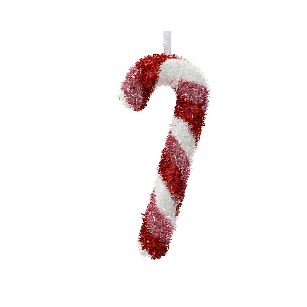Kaemingk Candy Cane – Foam Tinsel, 2.5cm Christmas Decoration, Festive Xmas Ornament, Holiday Tree Accessory, Indoor & Outdoor Holiday Décor