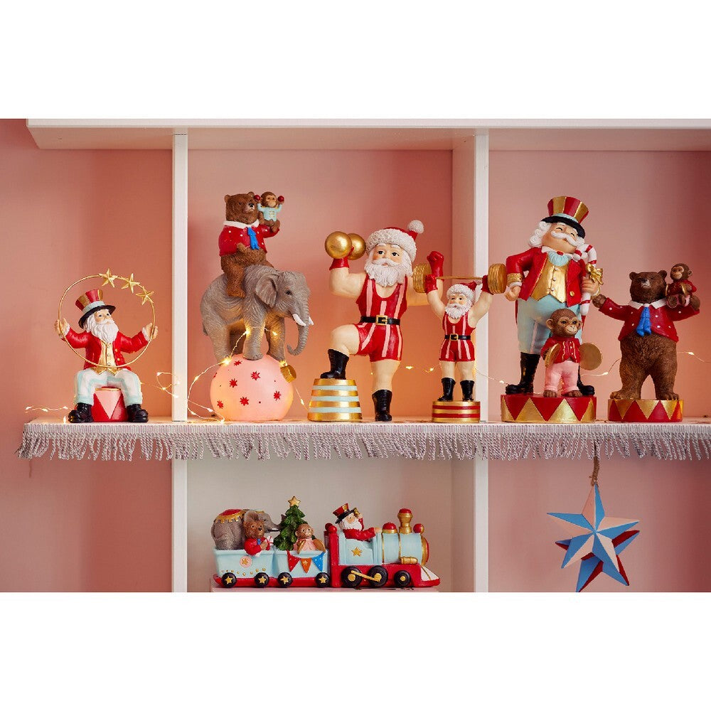 Kaemingk Santa – Magnesium Figurine, 140cm Christmas Decoration, Festive Xmas , Holiday Figurine, Indoor/Outdoor Home Décor, Seasonal Display