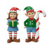 Kaemingk Elf – Polyresin Standing Figurine, Green & Red, Christmas Decoration, Festive Xmas , Holiday Figurine, Indoor Home Décor, Seasonal Tabletop Display, 1 Piece Assorted