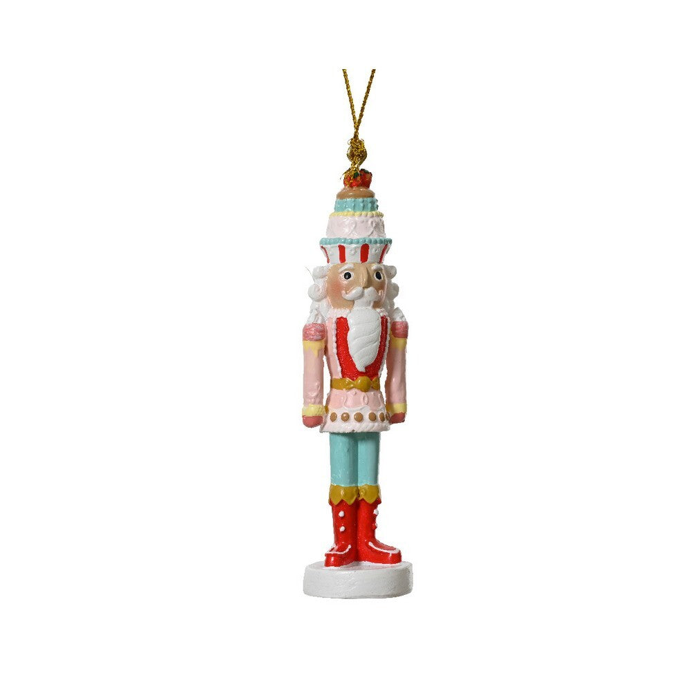 Kaemingk Nutcracker – Polyresin Figurine, 9.5cm Christmas Decoration, Festive Xmas Ornament, Holiday Figurine, Indoor Home Décor, Tabletop Display