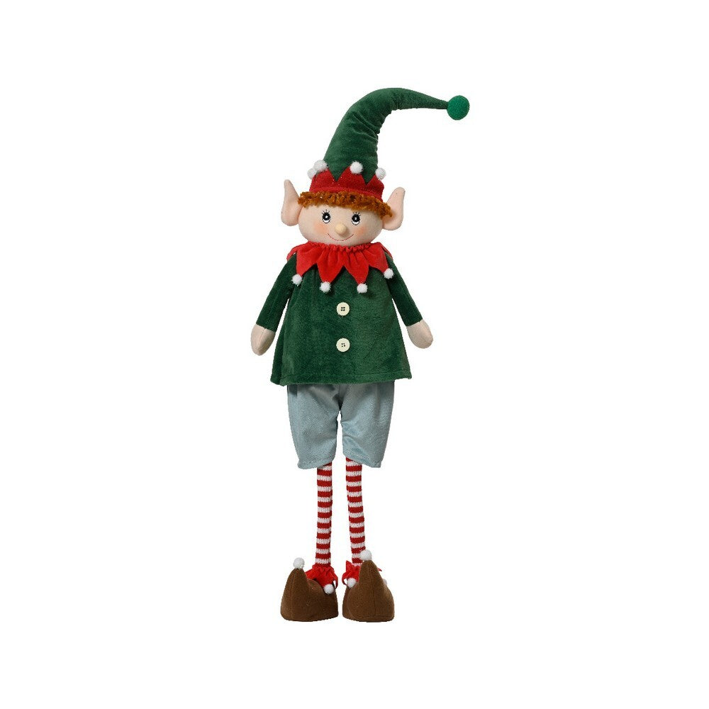 Kaemingk Elf – Polyester Standing Figurine, Christmas Decoration, Festive Xmas Ornament, Holiday Figurine, Indoor Home Décor, Tabletop Display
