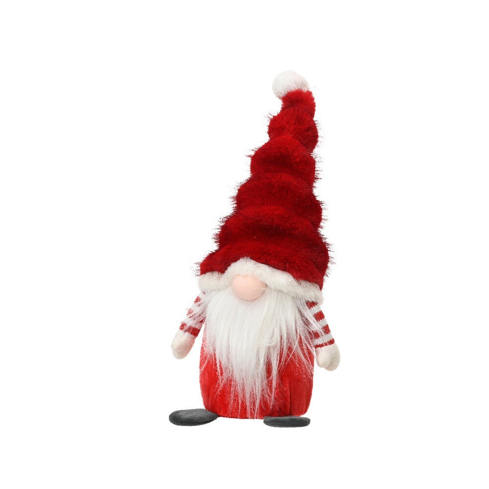 Kaemingk Doorstop – Polyester Gnome, Red, 50cm Christmas Decoration, Festive Xmas, Holiday Figurine, Indoor Home Décor, Functional Door Accessory