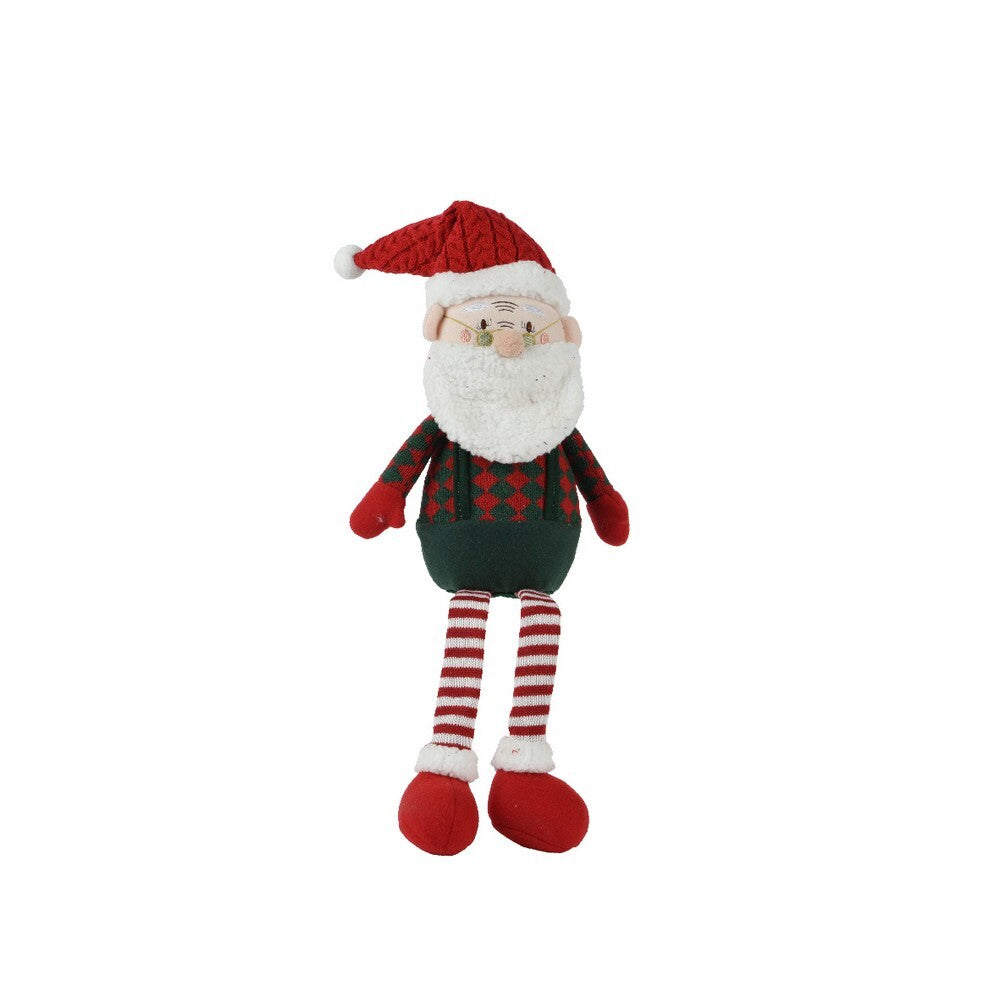 Kaemingk Santa – Polyester Standing Figurine, Red, 60cm Christmas Decoration, Festive Xmas, Holiday Figurine, Indoor Home Décor, Tabletop Display
