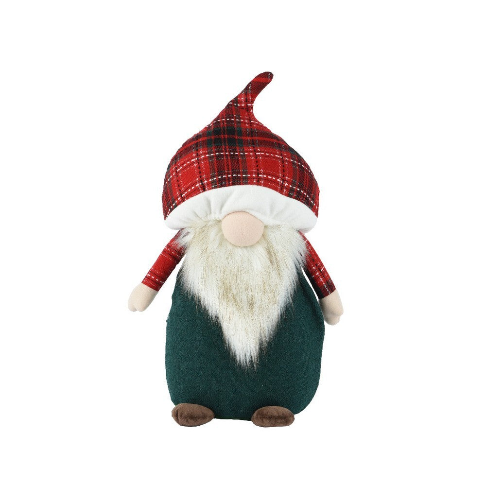 Kaemingk Gnome – Polyester Standing Figurine, Red, 50cm Christmas Decoration, Festive Xmas , Holiday Figurine, Indoor Home Décor, Tabletop Display