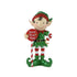 Kaemingk Elf – Polyresin Figurine with ‘Elf Stop Here’ Sign, Christmas Decoration, Festive Xmas, Holiday Figurine, Indoor Home Décor, Tabletop Display