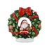 Kaemingk Wreath – Terracotta Santa Design, Christmas Decoration, Festive Xmas Ornament, Holiday Figurine, Indoor Home Décor, Tabletop or Wall Display