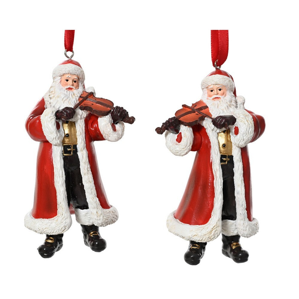 Kaemingk Santa – 10cm Polyresin Figurine, Christmas Holiday Decoration, Festive Xmas Ornament, Tabletop Home Décor, Seasonal Holiday Collectible, 1 Piece Assorted