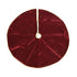 Kaemingk Tree Skirt – Polyester OxBLOOD 120cm, Christmas Holiday Decoration, Festive Xmas Tree Base Cover, Elegant Seasonal Home & Tabletop Décor