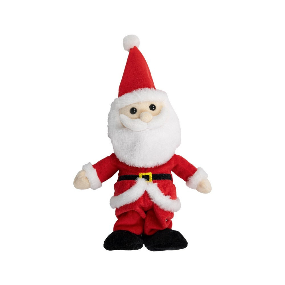 Kaemingk Santa – Polyester Christmas Holiday Figurine, Festive Xmas Decoration, Tabletop & Home Décor, Seasonal Holiday Ornament, Cute Festive Accent