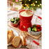 Kaemingk Tapas Set – Stoneware Rectangle with Bowl Decal, FSC 100%, Christmas Holiday Tableware, Festive Xmas Dining, Sustainable Kitchen Serveware, Seasonal Home Décor