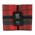 Kaemingk Tablecloth – Cotton Rectangular Check, Red, 180cm, Christmas Holiday Table Linen, Festive Xmas Dining, Seasonal Home & Tabletop Décor