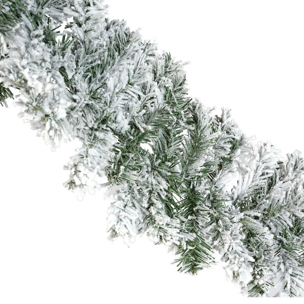 Kaemingk Imperial Garland – Snowy Indoor, Christmas Holiday Decoration, Festive Xmas Home & Tabletop Décor, Winter Seasonal Decorative Accent