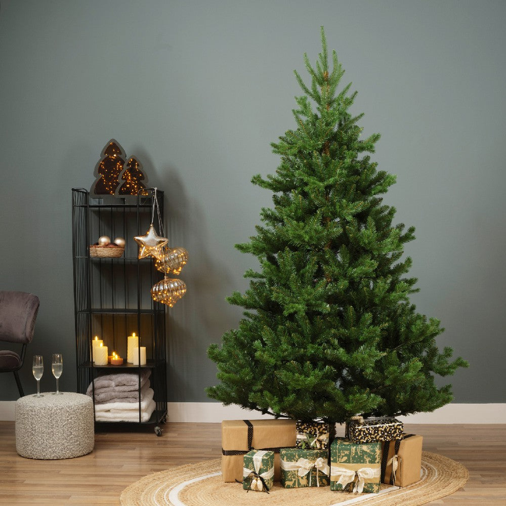 Kaemingk Alba Fir Tree – Green, 210cm, Christmas Holiday Decoration, Festive Xmas Indoor Tree, Seasonal Home Décor, Full-Sized Artificial Tree