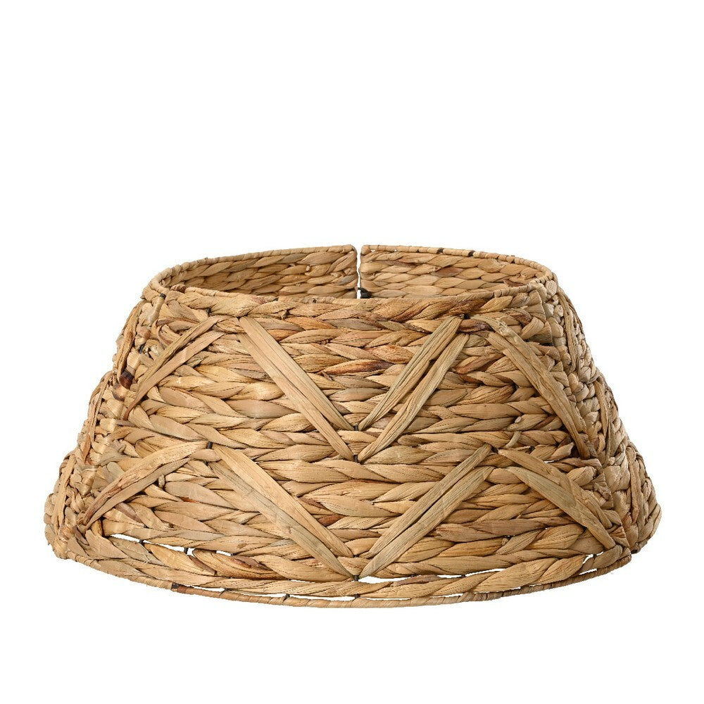 Kaemingk Tree Ring – Water Hyacinth, 70cm, Christmas Holiday Decoration, Festive Xmas Tree Base, Seasonal Home & Tabletop Décor, Natural Woven Tree Collar