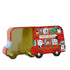 Kaemingk Storage Tin – Car Design with UV Print & Embossed Pattern, Red, Christmas Holiday Storage, Festive Xmas Kitchen & Home Décor, Seasonal Decorative Container