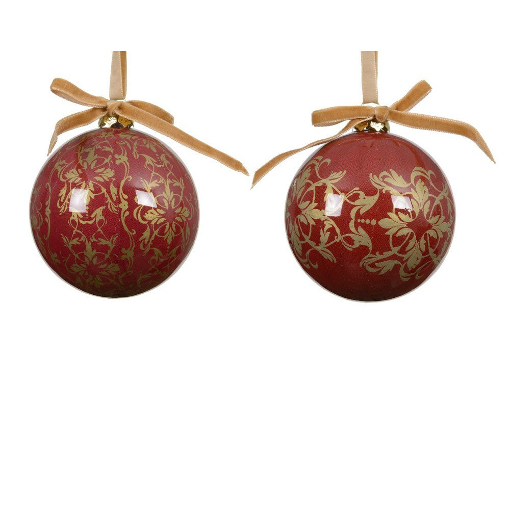 Kaemingk Bauble – Foam, Red, 9.3cm, Christmas Holiday Decoration, Festive Xmas Tree Ornament, Indoor Home Décor, Seasonal Holiday Accent, 1 Piece Assorted Design