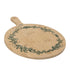 Kaemingk Cutting Board – Bamboo, Round with UV-Printed Wreath, Christmas Holiday Kitchenware, Festive Xmas Tabletop & Home Décor, Seasonal Holiday Serving Accessory