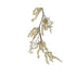 Kaemingk Garland – Foam Sugar Glitter in Cream, Christmas Holiday Decoration, Festive Xmas Tree Garland, Sparkling Seasonal Home Décor Accent
