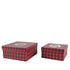 Kaemingk Paper Box – Christmas Holiday Storage Box, Festive Xmas Gift Packaging, Seasonal Home Organization, Decorative Holiday Storage Container