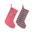 Kaemingk Stocking – Polyester, Christmas Holiday Decoration, Festive Xmas Hanging Ornament, Seasonal Home Décor Accent, 1 Piece Assorted Designs