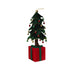 Homesmiths Micro LED tree polyester velvet on giftbox steady BO indoor