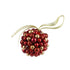 Kaemingk Bauble – Shatterproof Matt, Shiny and Glitter with Berries, Christmas Holiday Decoration, Festive Xmas Tree Ornament, Seasonal Home Décor Accent-Red