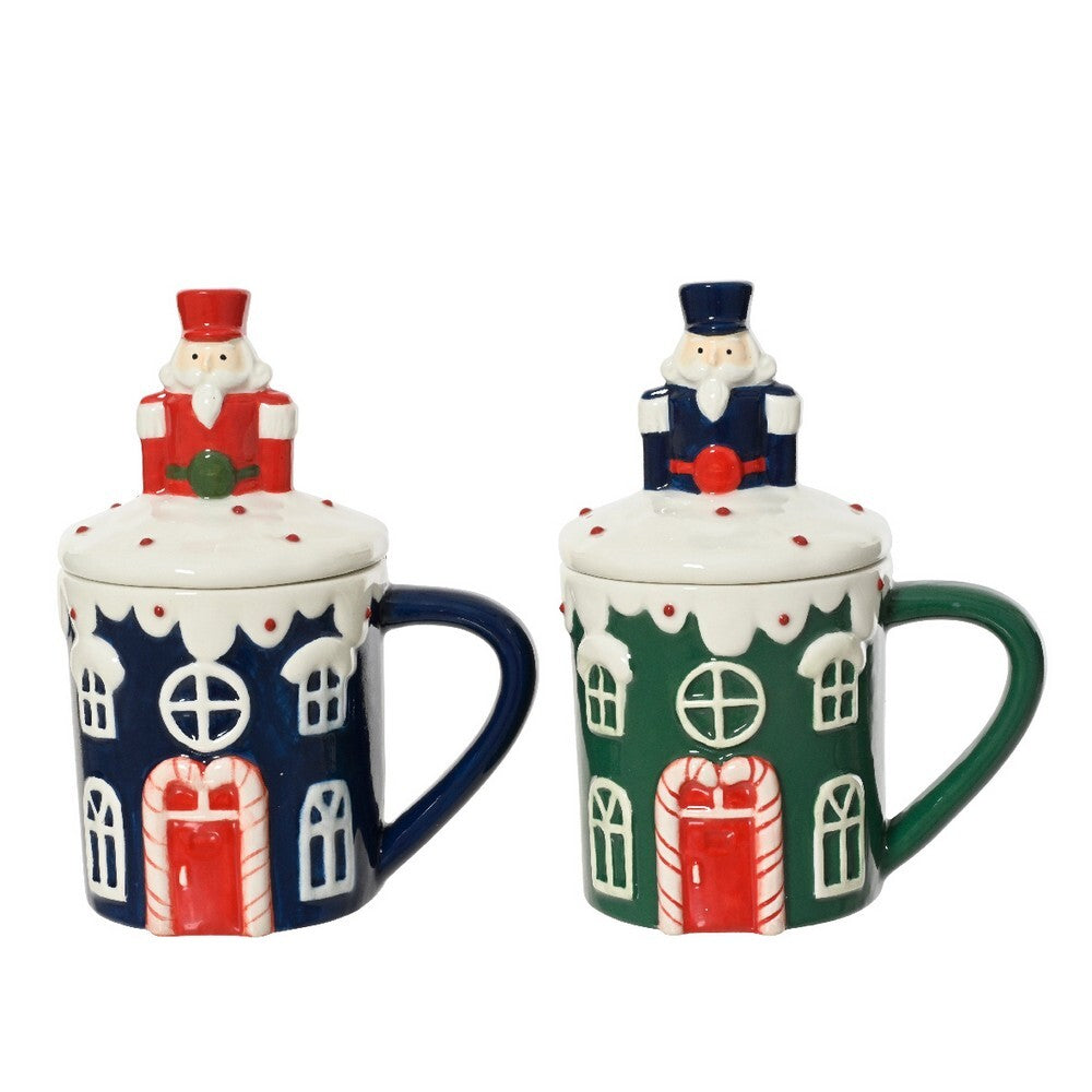 Kaemingk Mug – Dolomite Shiny, 18cm, Christmas Holiday Drinkware, Festive Xmas Tableware, Seasonal Kitchen & Home Décor, 1 Piece Assorted Colors