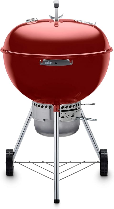Weber 22 inch Original Kettle Charcoal Grill Crimson