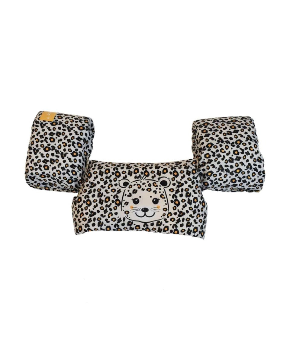 Swim Essentials Beige Leopard Puddle Jumper 2-6 years