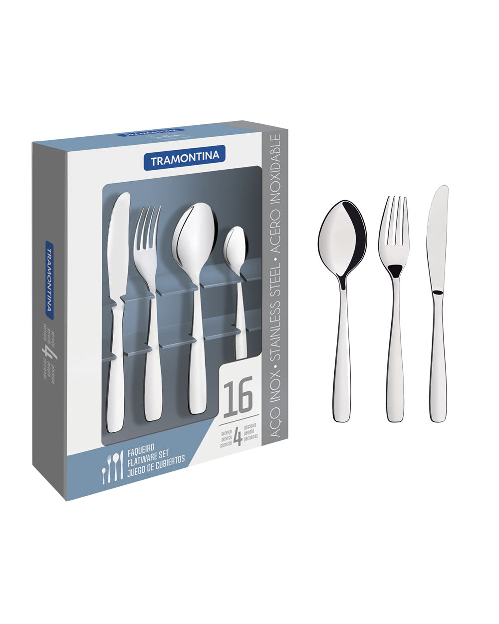 Tramontina 16 Piece Flatware Set Amazonas