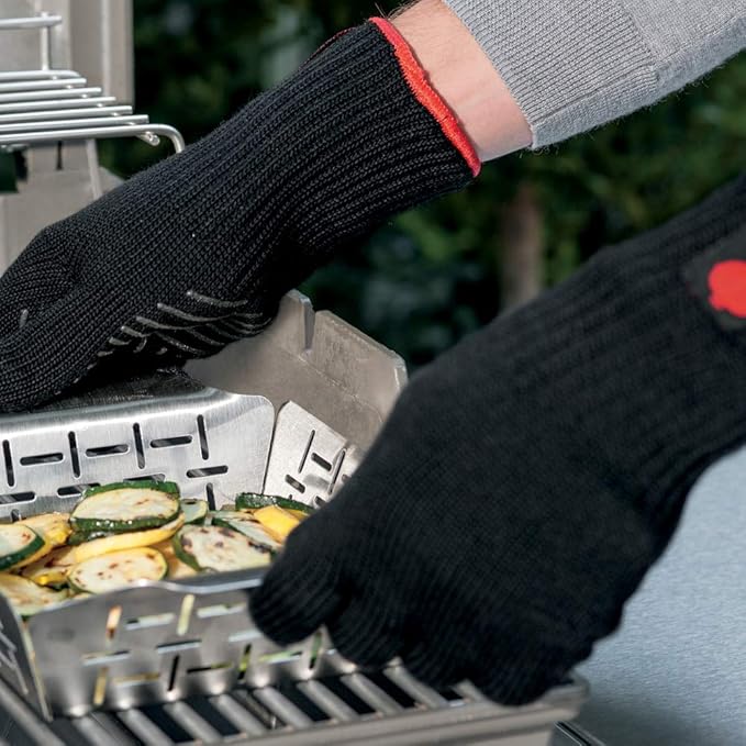 Weber 6535 Premium Black Grilling Gloves