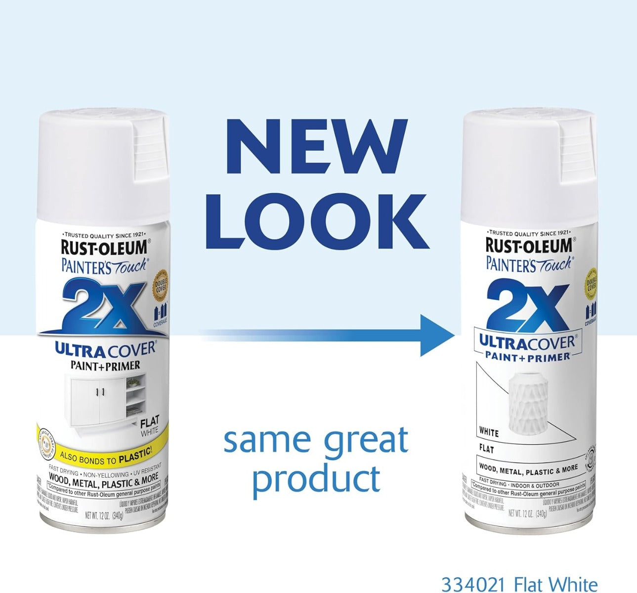 Rust-Oleum Pt 2X Uc 12Oz Flat White
