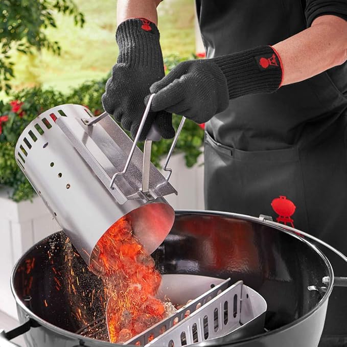 Weber 6535 Premium Black Grilling Gloves