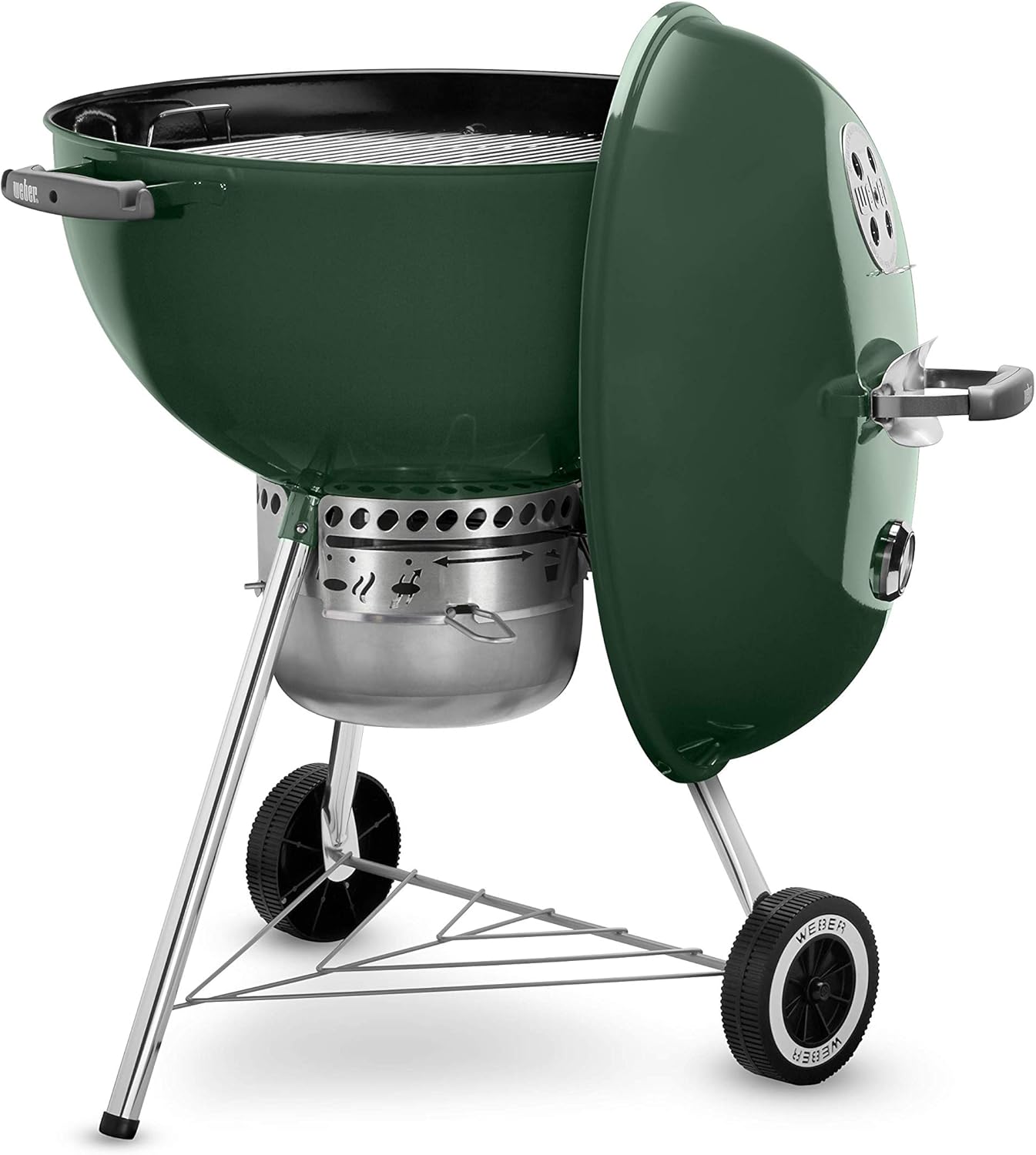 Weber 22 inch Original Kettle Premium Charcoal Grill Green