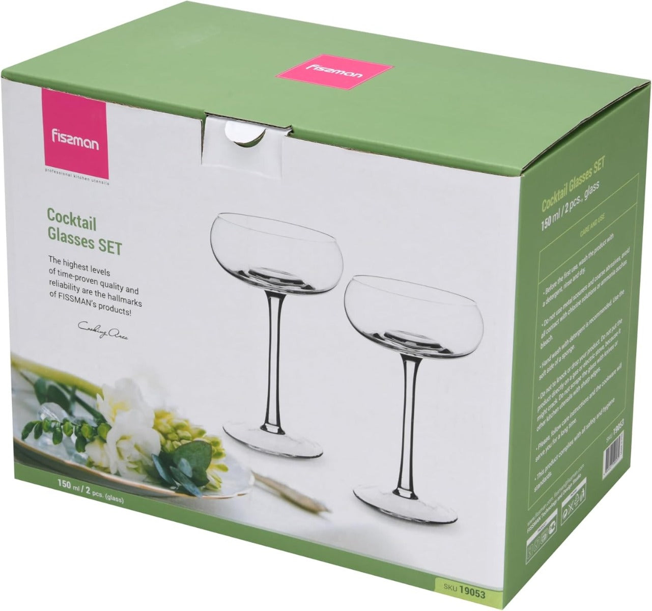 Fissman Set Of 2 Cocktail Glasses 150 ML