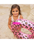 Swim Essentials Rose Gold Leopard Kids Swimring 55cm
